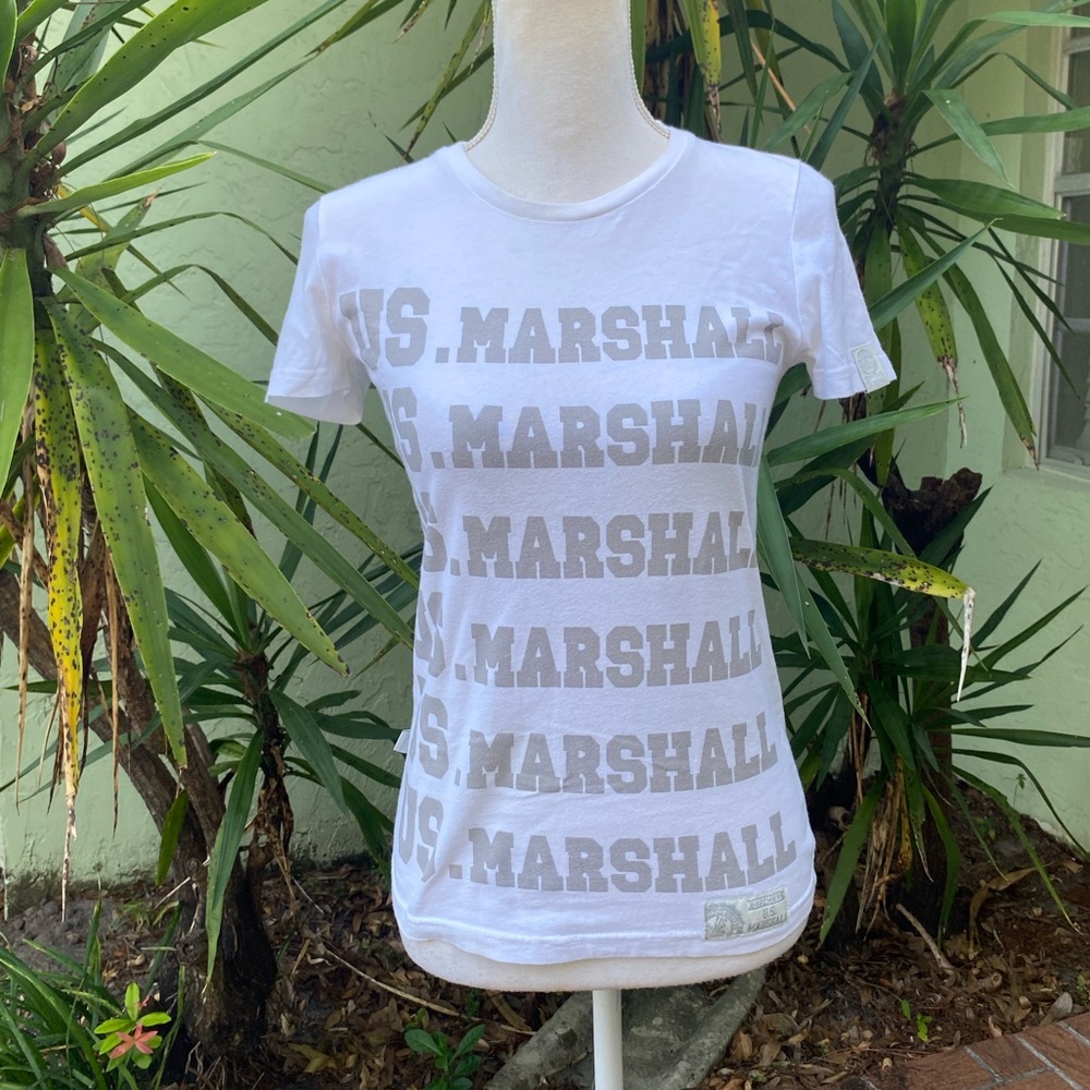 US Marshal Gray and White Tshirt